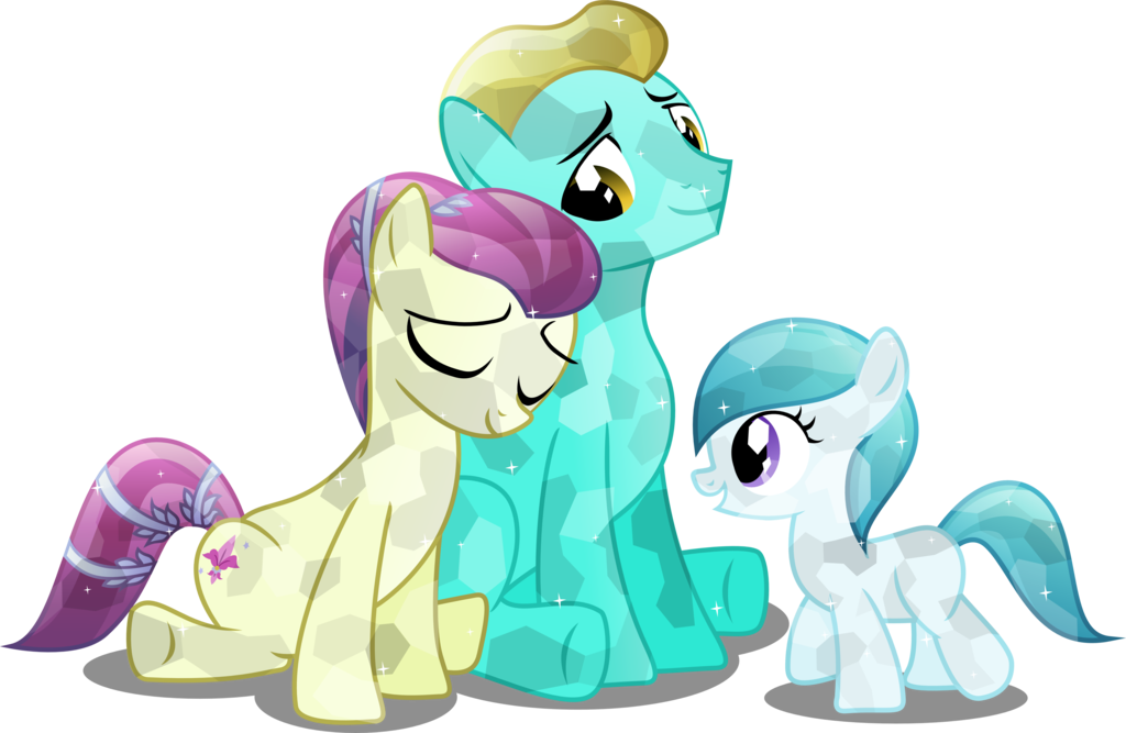 Crystal Pony Family By Vector-brony - Crystal Pony (1024x667)