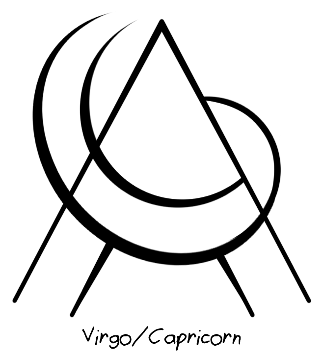 “virgo/capricorn” Sigil Requested By Anonymous - Tattoo (750x750)