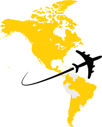 Free Talk And Text In Canada, Mexico And Latin America - Sprint Coverage Map Mexico (340x423)