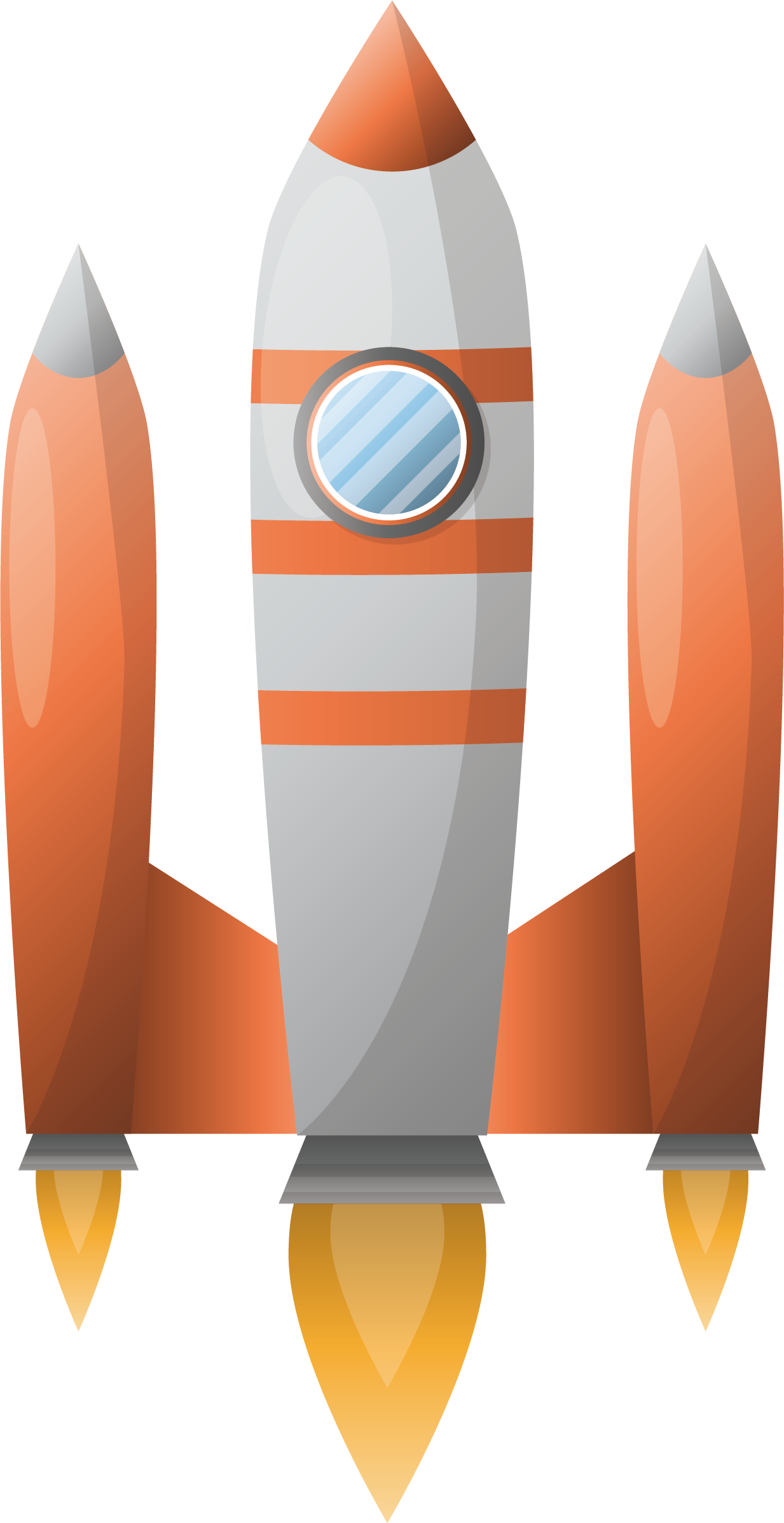 Flight Rocket Illustration - Portable Network Graphics (1233x2394)