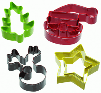 Kitchen Craft Santa & Friends Cookie Cutter Setchristmas - Kitchen Craft Christmas Cookie Cutters (600x315)