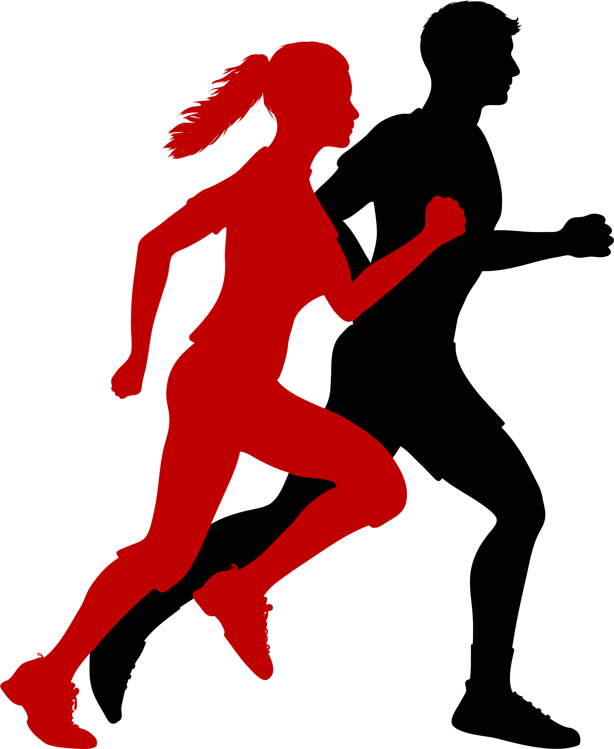 Running Silhouette Png (2300x2760)