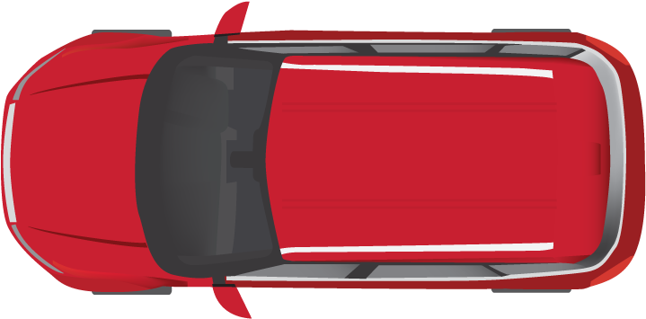 Red Top Car Png Image - Car From Top Png (745x400)