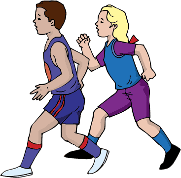 Sports Clip Art Clipart - Sports Day In A School Clip Art (367x360)