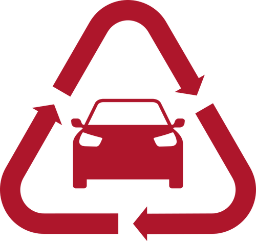 Red Motor Vehicle Icon - Vehicle Clipart (500x470)