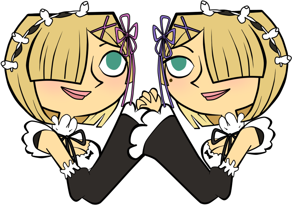 Sister Sister By Evaheartsyou - Cartoon (1000x800)