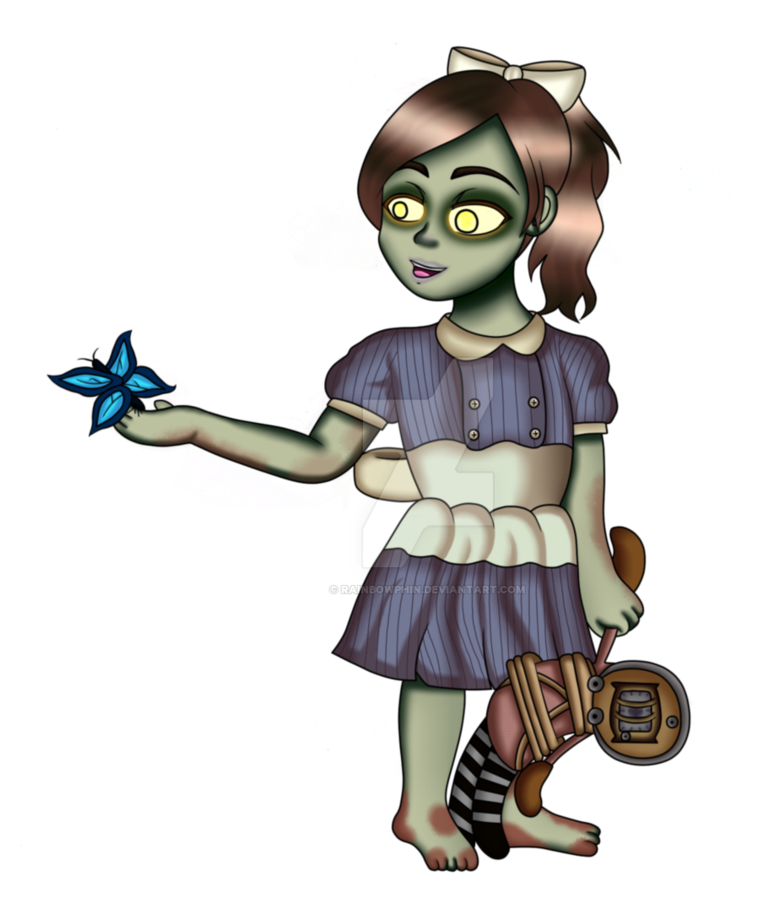 Little Sister By Rainbowphin - Cartoon (864x924)