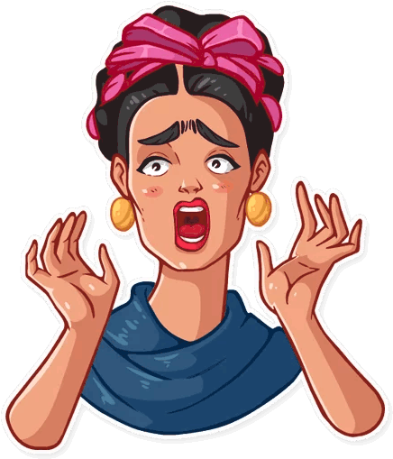 Frida Kahlo Telegram Sticker Vkontakte Clip Art - Frida Kahlo Telegram Stikers (512x512)