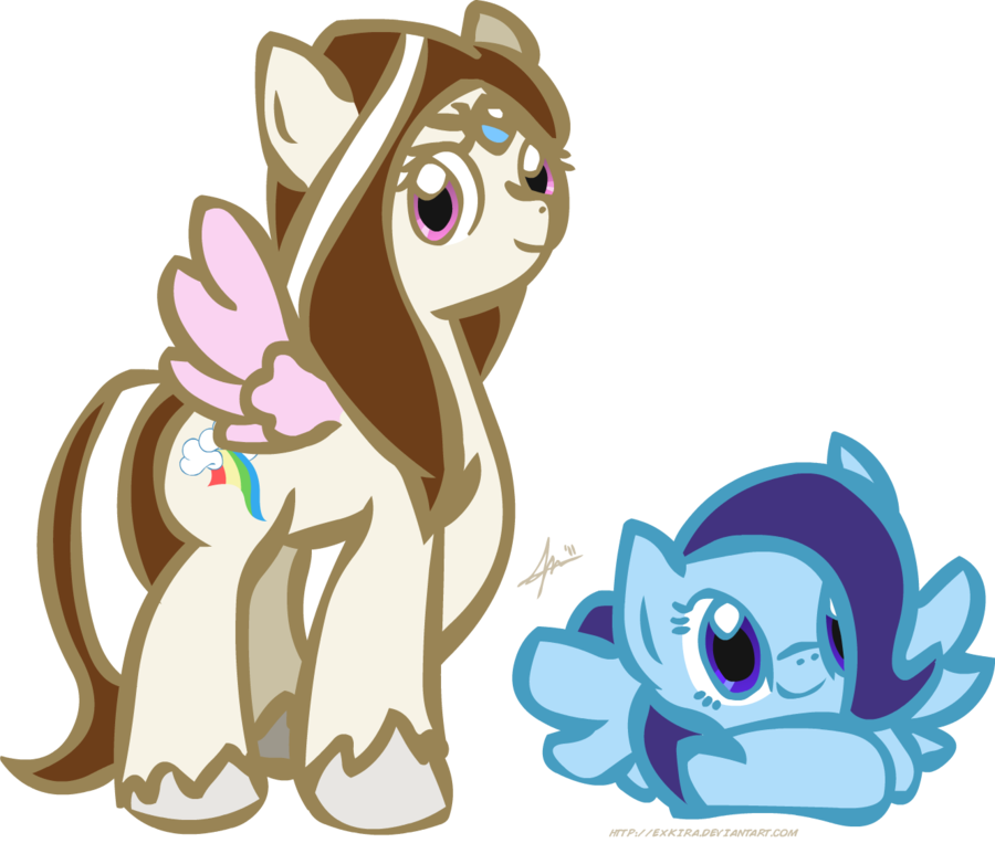 Windseeker And Young Sister By Furrikira - Cartoon (900x763)