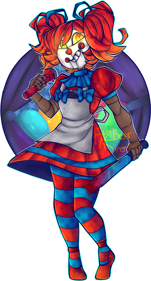 Baby Sister Location - Fnaf Circus Baby Farts (659x1160)