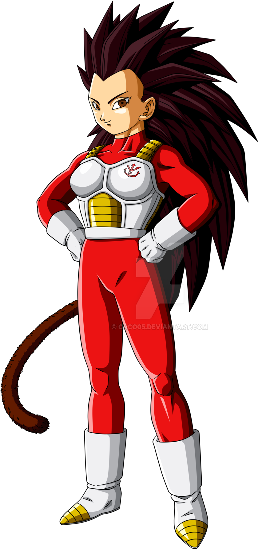 Vegeta's Little Sister By Orco05 - Dragon Ball Vegeta Sister (1600x2006)