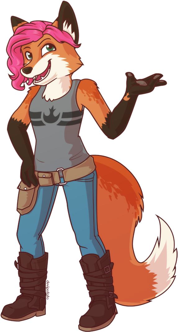 Help My Sister's A Furry By Devipotato - Cartoon (695x1150)