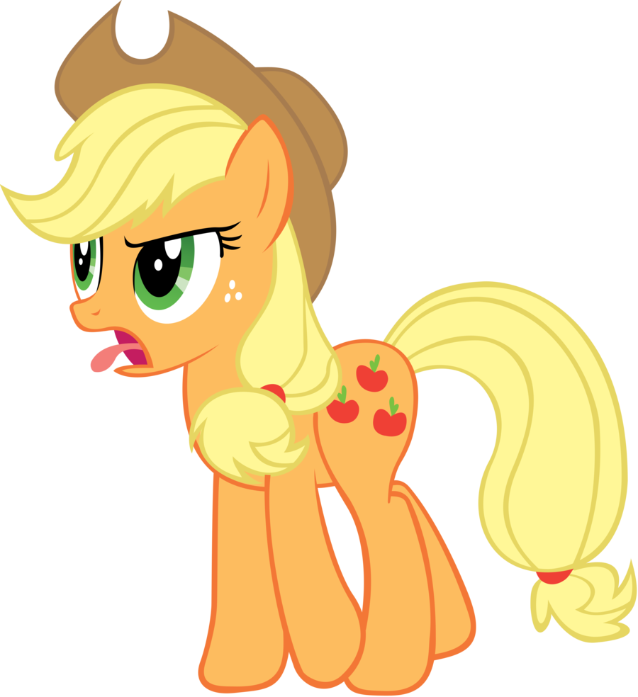 Applejack Is Disgust By Richhap Applejack Is Disgust - My Little Pony Character Png (900x984)