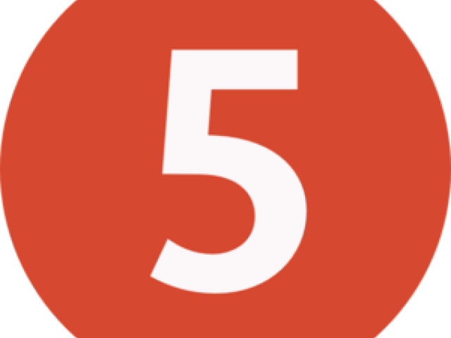 Five Clipart Clip Art - Circle (640x480)