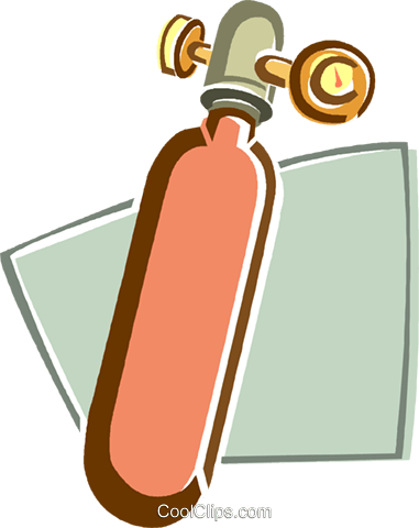 Oxygen Tanks Royalty Free Vector Clip Art Illustration - Illustration (381x480)