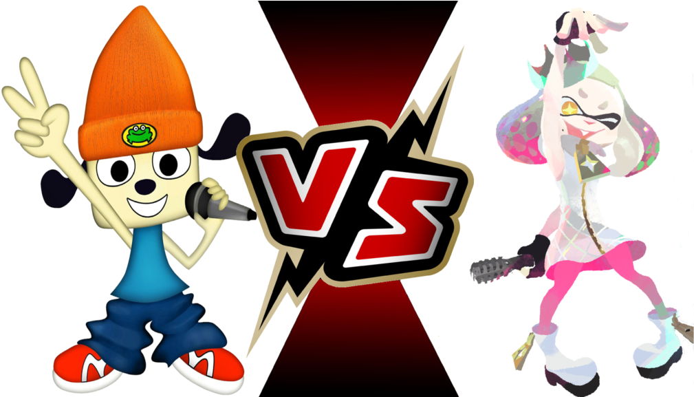 Parappa The Rapper Vs Pearl By Rockeyrolley - Splatoon 2 (1024x576)