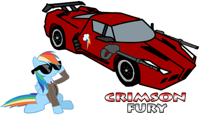 Twisted Metal Rainbowdash By Silnev-d5vh - Rainbow Dash With Sunglasses (640x368)
