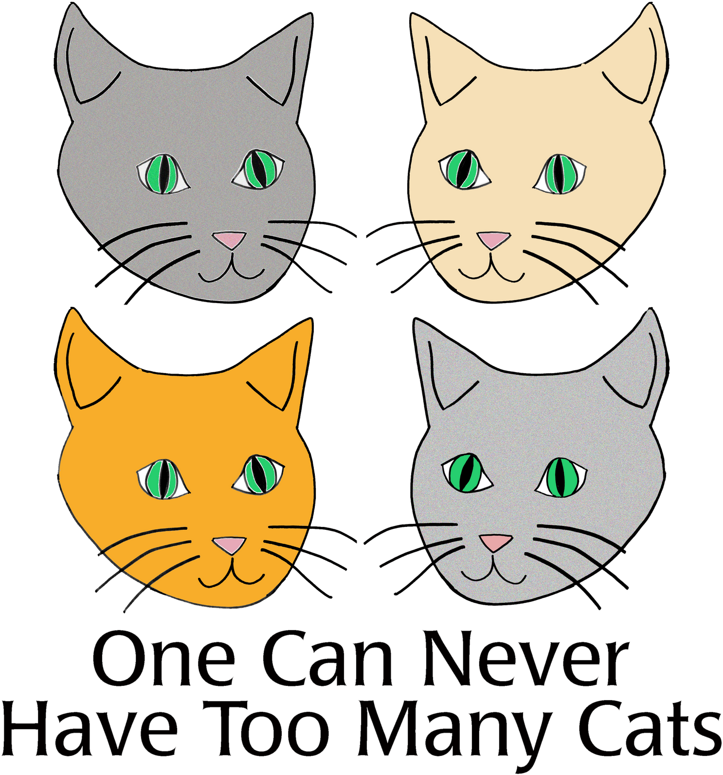 Whiskers Kitten Domestic Short-haired Cat Clip Art - Cartoon (1600x1600)