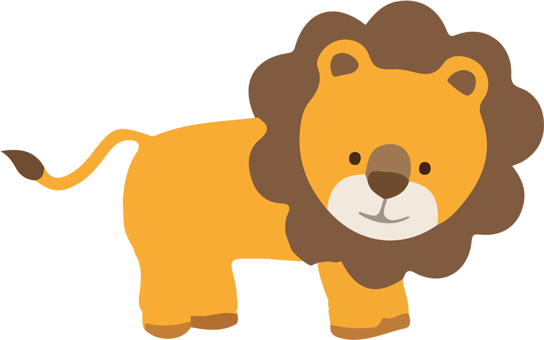 Baby Jungle Animals Clip Art - Cute Baby Animals Cartoon (1822x1140)