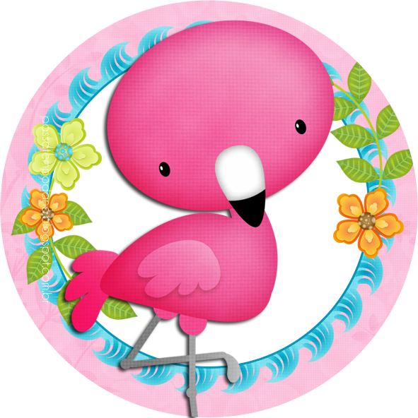 Birthday Greater Flamingo Party Clip Art - Flamingo Cute Png (591x592)