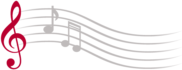 Ornate Treble Clef - Clip Art Music Notes (626x244)