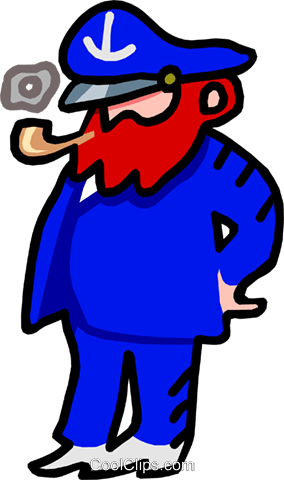 Marine Clipart Sea Captain - Sea Captain Clipart Png (284x480)