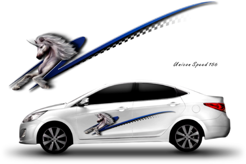 Sports Car Graphics - Auto Graphics Stickers For Cars (500x335)