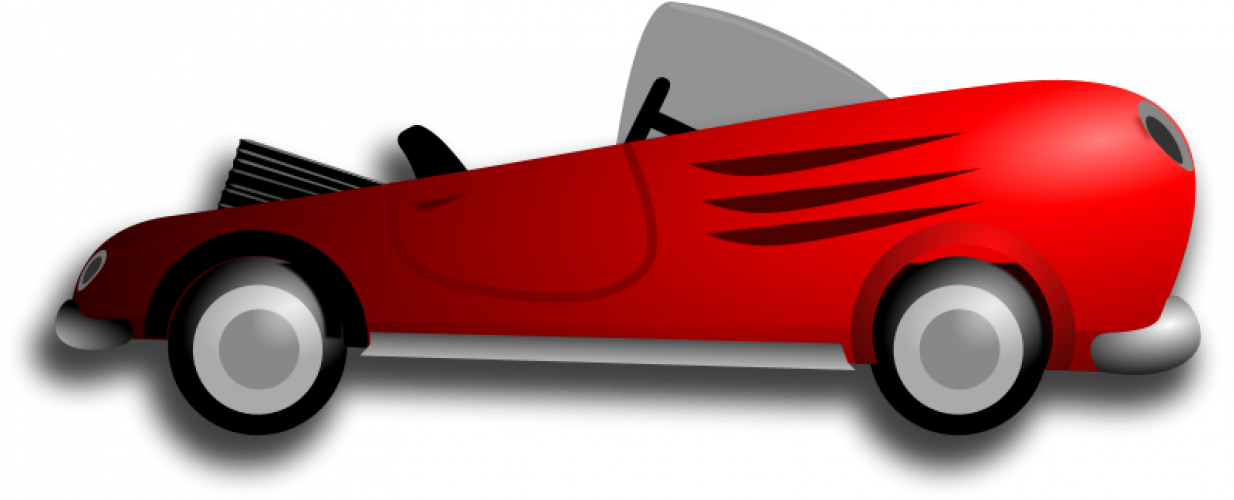 Photo-realistic Vintage Car Vector Clip Art - Vintage Race Car Clip Art (1234x500)