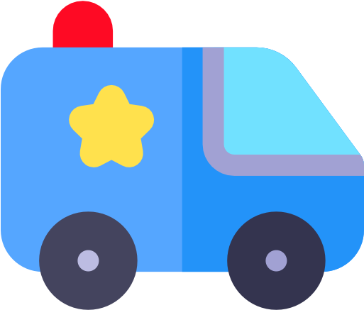 Police Car Free Icon - Ambulance Icon (512x512)