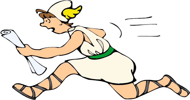 Girl Running Fast Clipart - Cartoon (750x400)