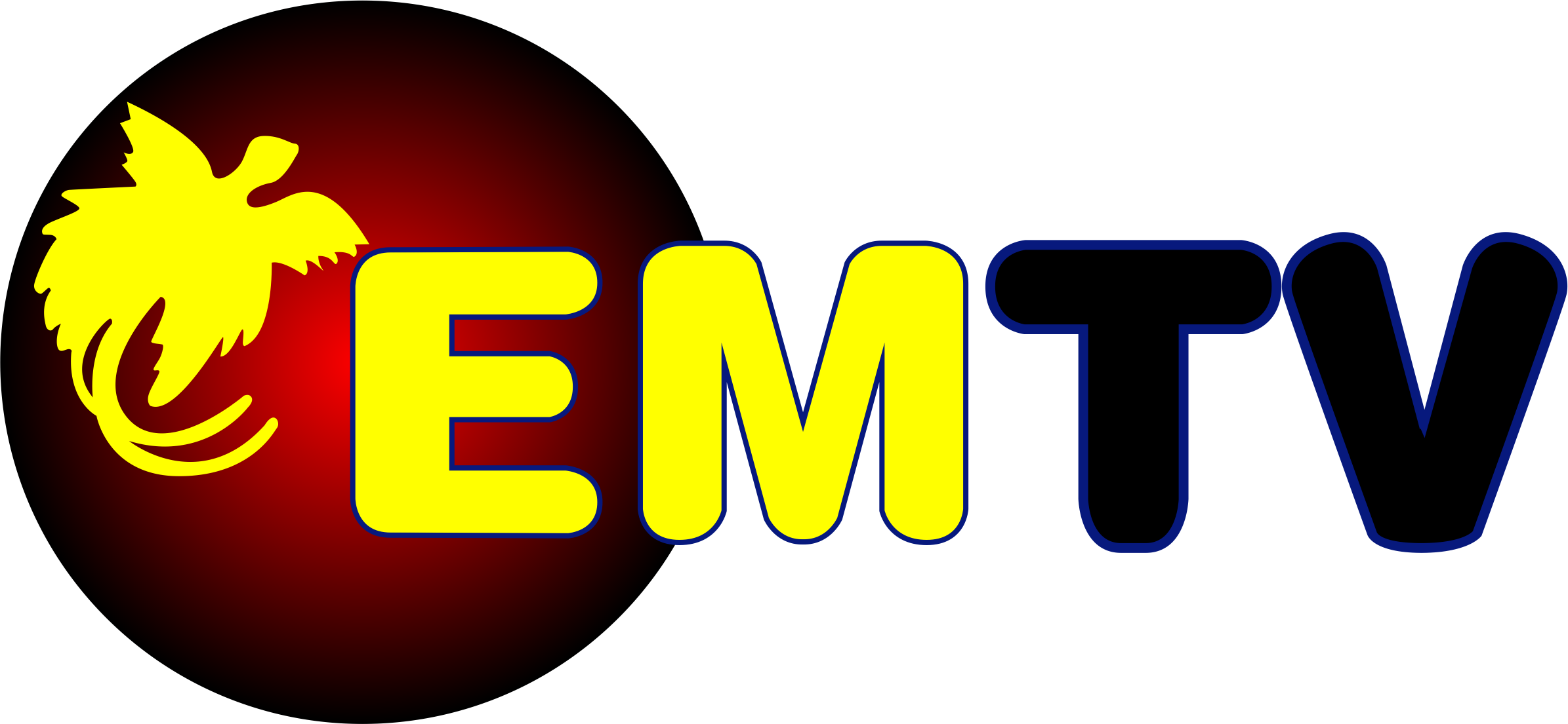 Sections - Emtv Logo Png (2390x1105)