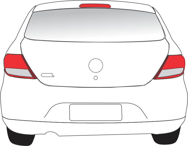 Back Of Car Clip Art - Cars Rear View Clipart (738x576)
