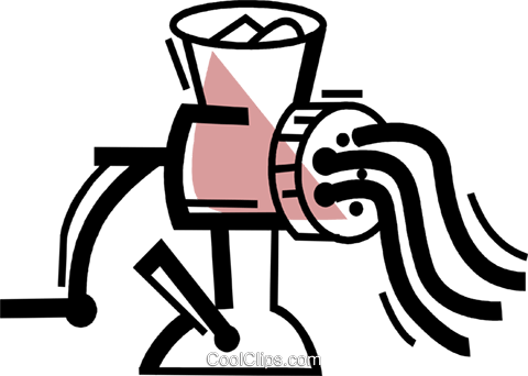 Meat Grinders Royalty Free Vector Clip Art Illustration - Meat Grinders Royalty Free Vector Clip Art Illustration (480x342)