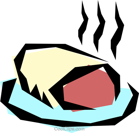 Roast Beef Royalty Free Vector Clip Art Illustration - Roast Beef Clip Art (480x459)