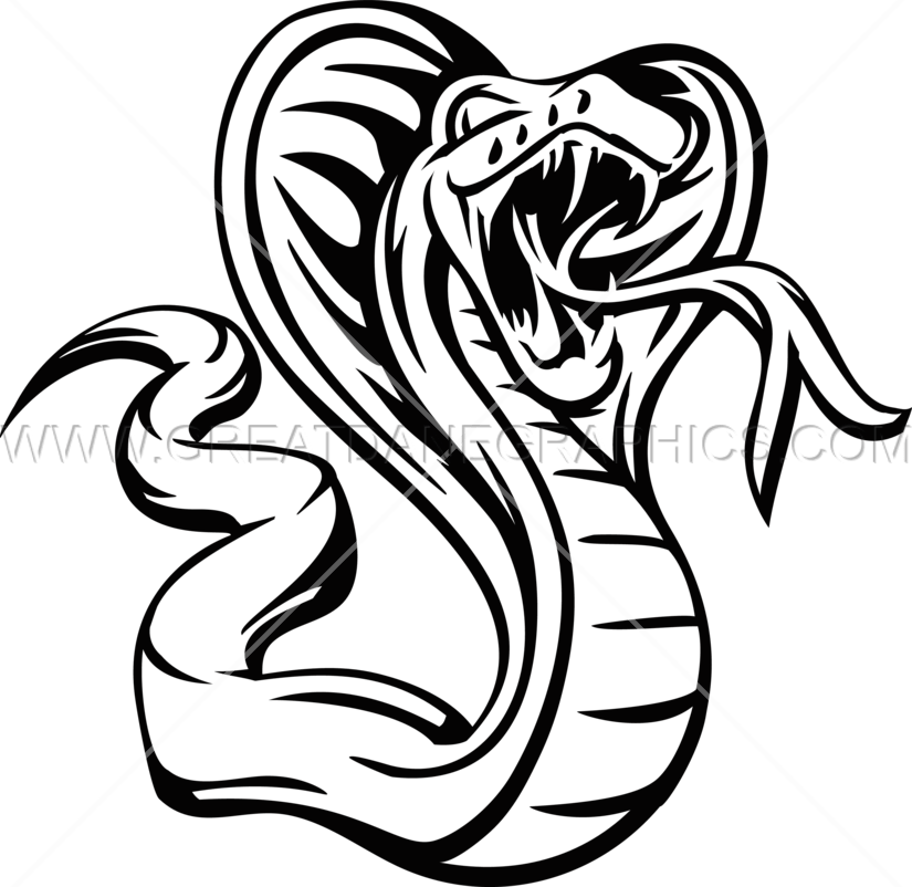 Cobra - Line Art (825x802)