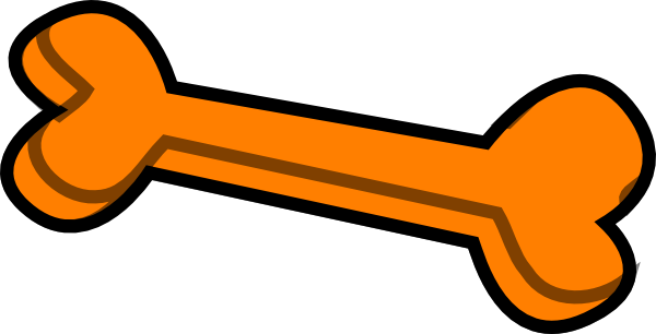 Pink Dog Bone Clip Art - Pink Dog Bone Clip Art (600x306)