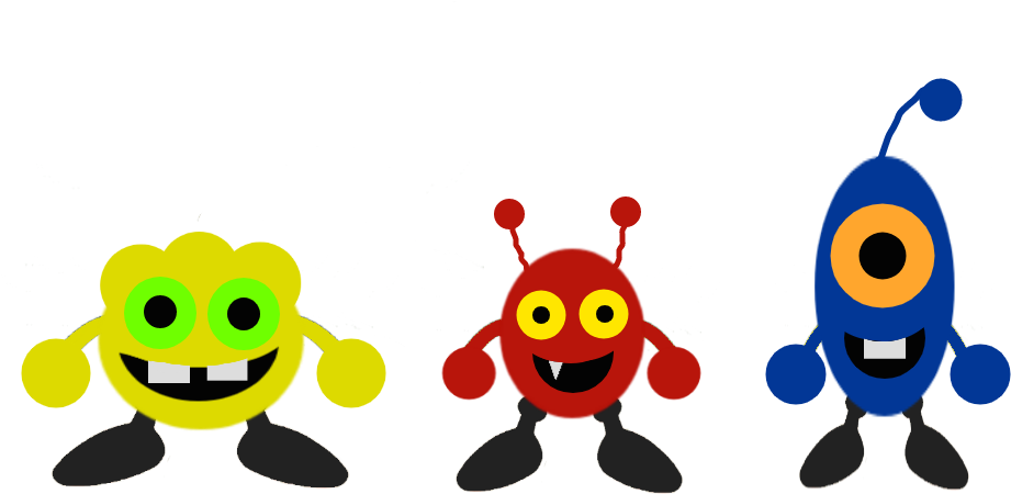 Virus Trio By Venjix5 - Cartoon (1024x768)