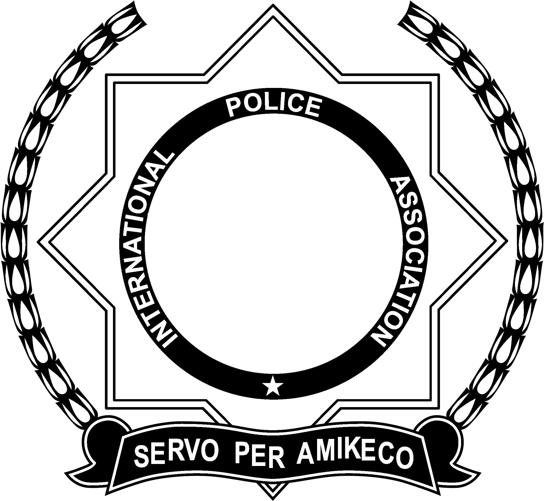 International Police Assosiation Logo Black And White - 2018 South Florida Fair (2400x2400)