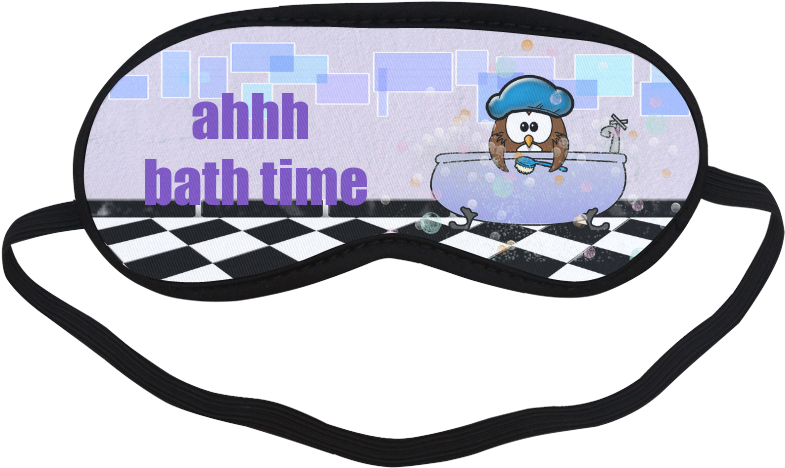 Bath Time Owl Sleeping Mask - Googly Eyes Sleep Mask (1000x1000)