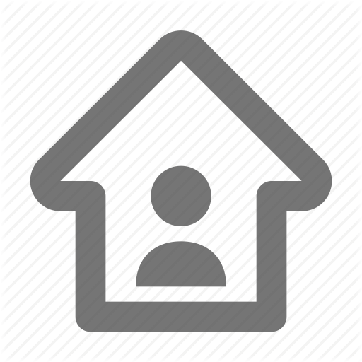 Person Icons Home - House (512x512)