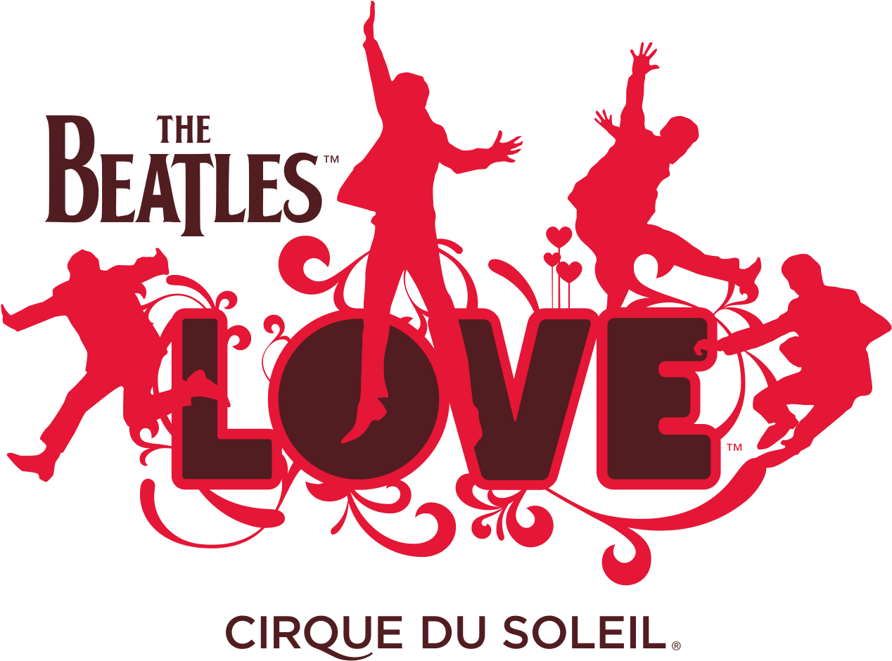 The Beatles Love Logo Transparent Png Stickpng The - Beatles Love Cirque Du Soleil Las Vegas (1280x969)