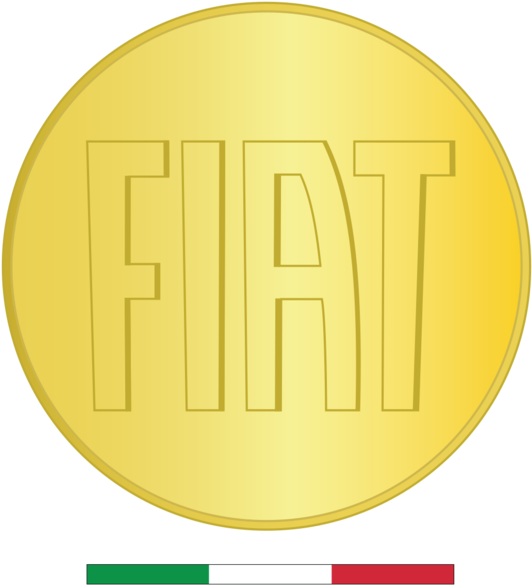 File - " 14 - Italy - Moneta Fiat - Gold Coin - Italy - Italy Fiat Logo (553x599)