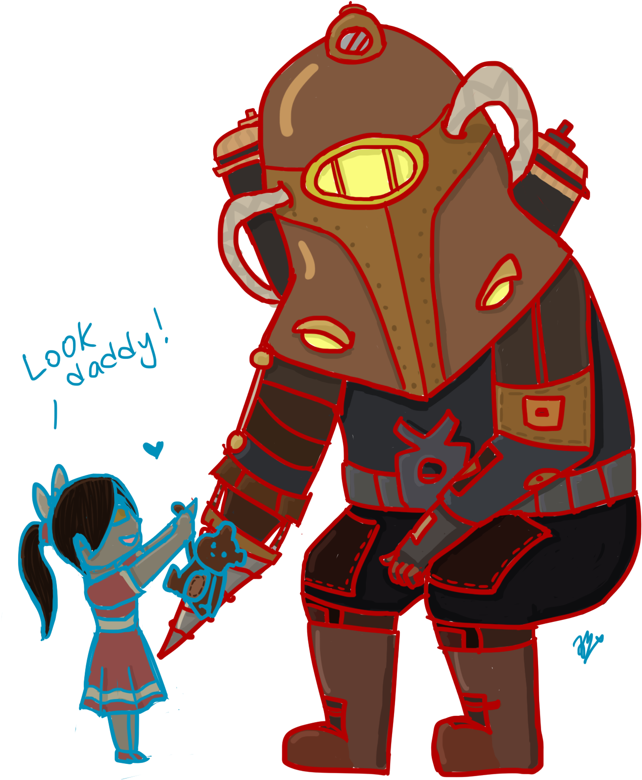 Bioshock 2 Big Daddy Fan Art - Bioshock 2 Big Daddy Armor (2362x2362)