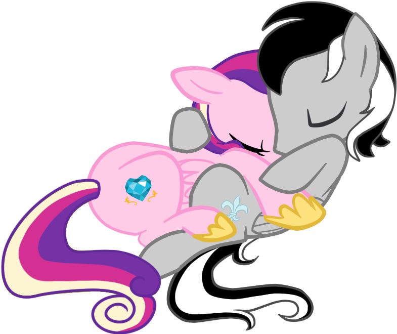 Bravery And Cadance Cuddling By Braverythehusky - Bravery And Cadance Cuddling By Braverythehusky (794x746)