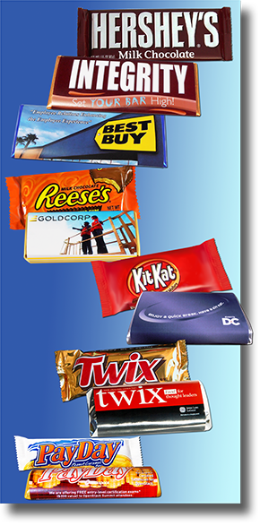 Custom Wrapped And Re Branded Bars - Tin Sign Hershey's Chocolate Metal Decor Shop Store (290x587)