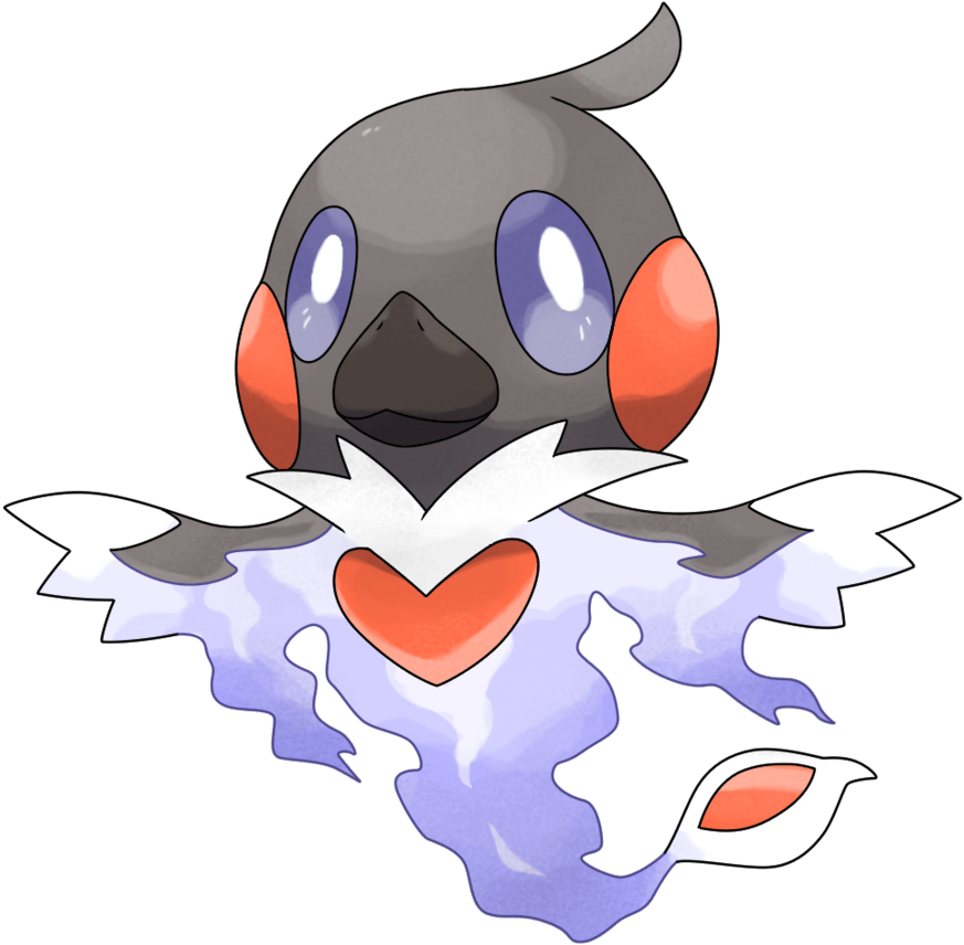 Chibi Starter Pokemon For Kids - Ghost Fakemon (906x881)