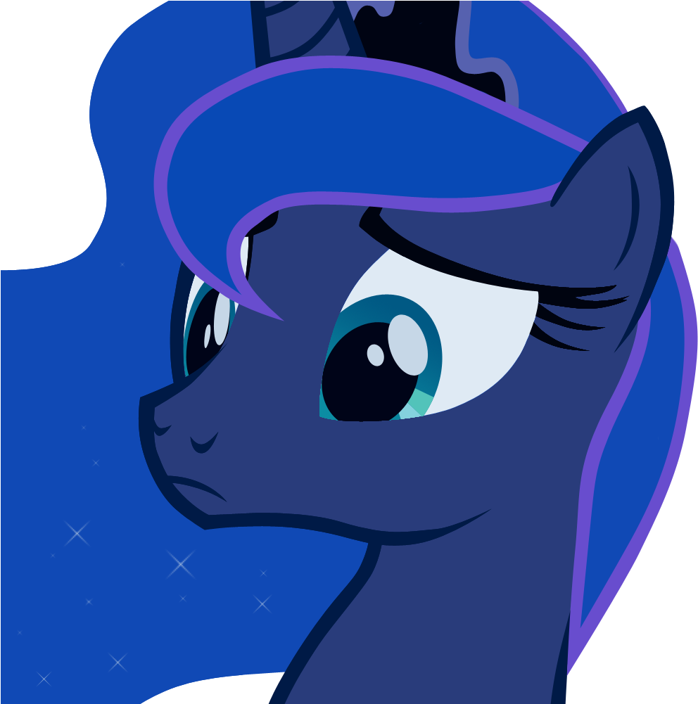Vunlinur, Close-up, Princess Luna, Sad, Safe, Simple - Princess Luna Close Up (1000x1000)