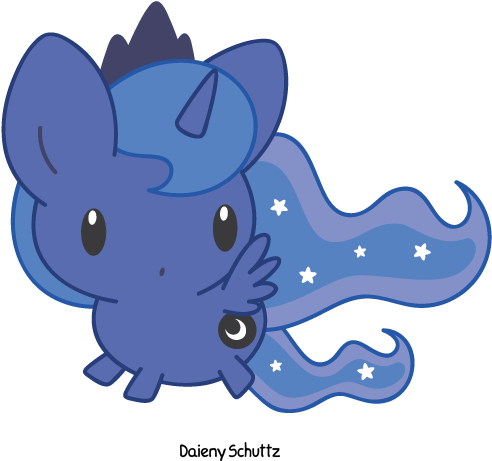 Chibi Princess Luna By Daieny - Art (600x600)