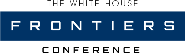 White House Frontiers Conference Logo - Electric Blue (764x295)