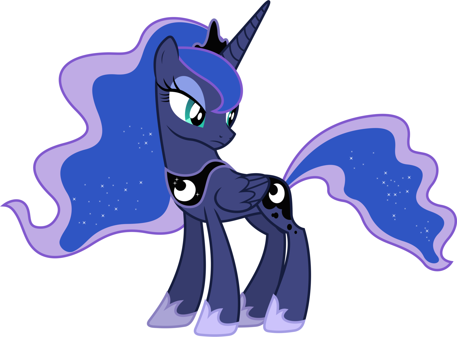 90sigma 378 51 Unimpressed Princess Luna By 90sigma - Little Pony Friendship Is Magic (1600x1181)